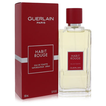 Habit Rouge by Guerlain Cologne - Eau De Toilette Spray 3.4 oz for Men