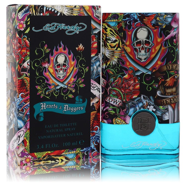 Ed Hardy Hearts &amp; Daggers by Christian Audigier Eau De Toilette Spray 3.4 oz for Men