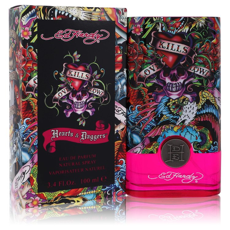 Ed Hardy Hearts &amp; Daggers by Christian Audigier Eau De Parfum Spray for Women
