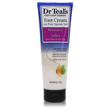 Dr Teal's Pure Epsom Salt Foot Cream by Dr Teal's Pure Epsom Salt Foot Cream with Shea Butter &amp; Aloe Vera &amp; Vitamin E 8 oz for Women