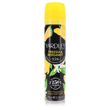 Yardley Freesia &amp; Bergamot by Yardley London Body Fragrance Spray 2.6 oz for Women