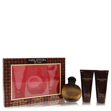 Halston Z-14 by Halston Gift Set -- 4.2 oz Cologne Spray + 3.4 oz After Shave Balm + 3.4 oz Hair &amp; Body Wash for Men