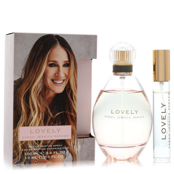 Lovely by Sarah Jessica Parker Eau De Parfum Spray + 1-2 oz Travel EDP Spray 3.4 oz for Women